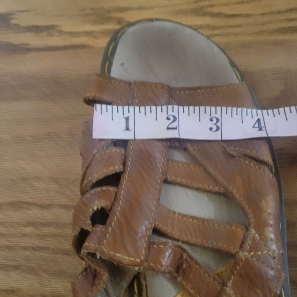 Dr. Martens Doc Sandals Womens 9.5 Brown Leather Chunky VTG 90s Platform Buckles - Picture 11 of 11